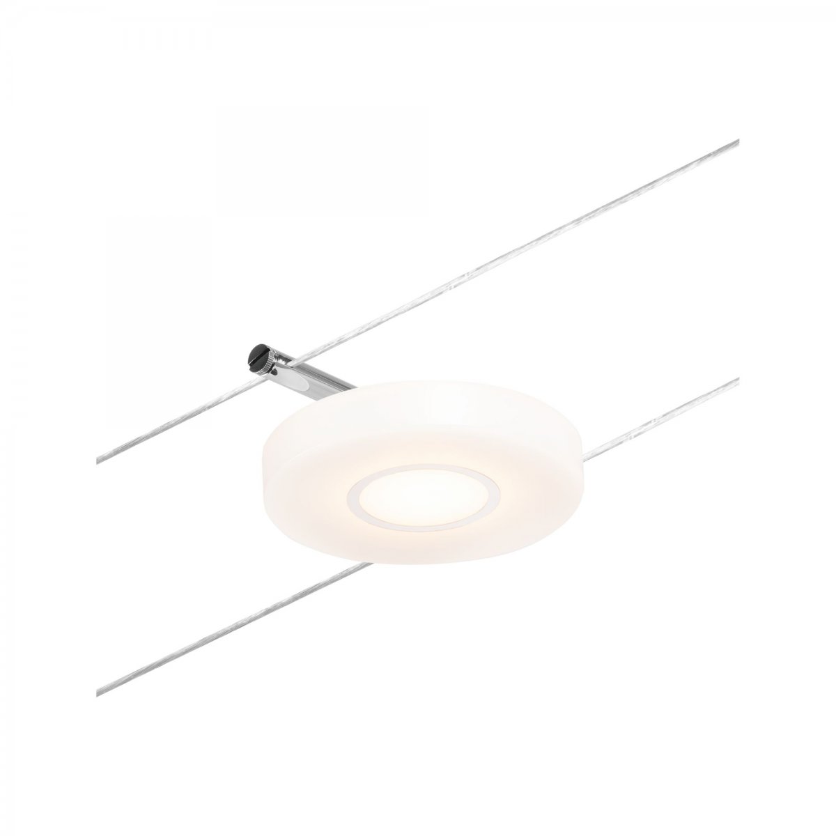 Paulmann No. 94427 Seilsystem Spot DiscLED Satin Chrom DC 3000K