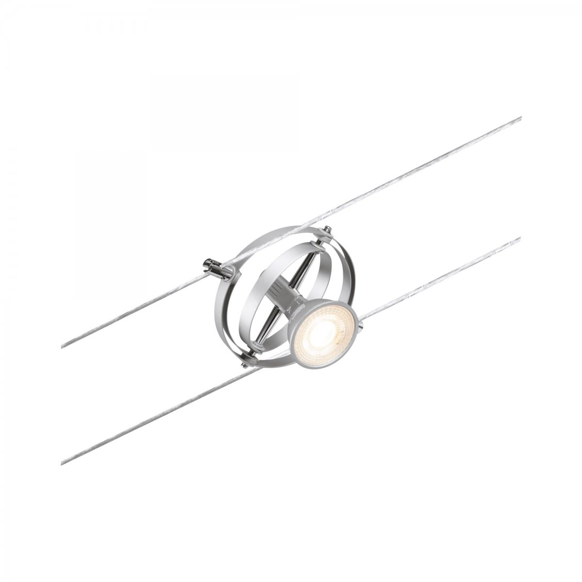 Paulmann No. 94437 Seilsystem Cardan Spot Chrom matt ohne Leuchtmittel DC
