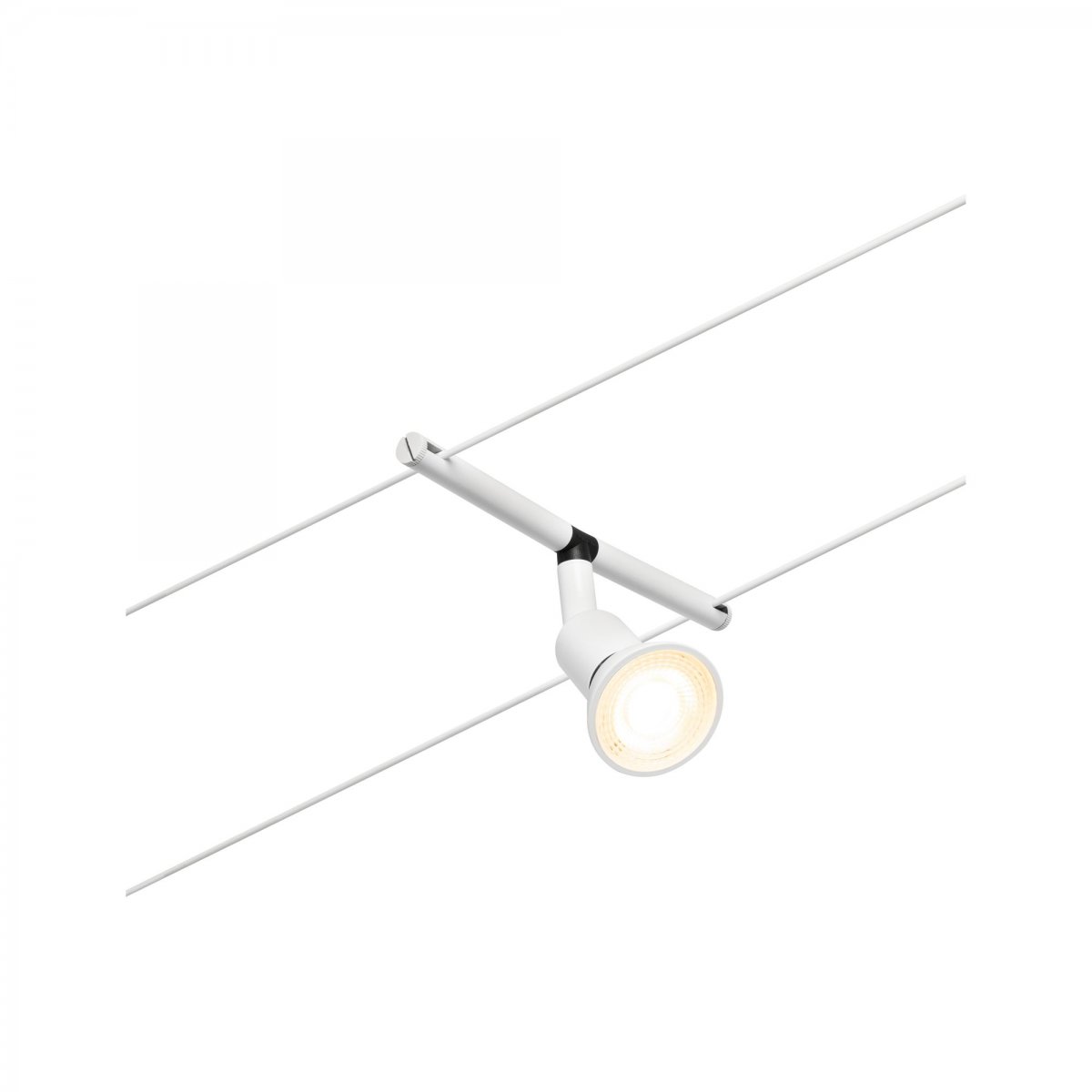 Paulmann No. 94445 Seilspot Salt Wei� ohne Leuchtmittel max. 10W GU5,3 DC 60VA
