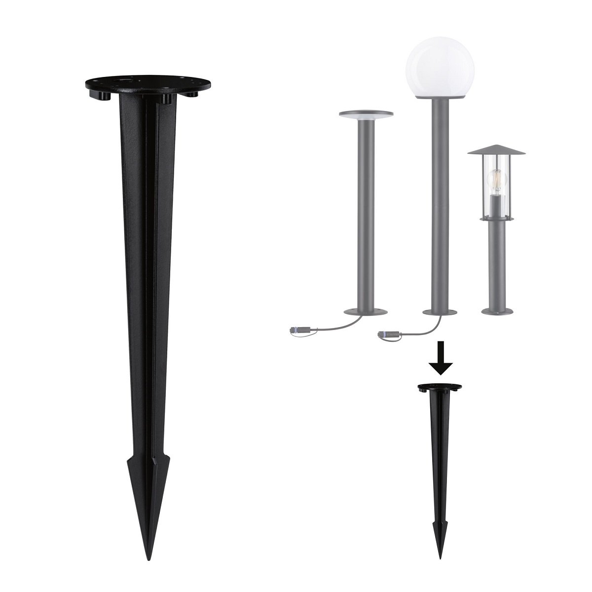Paulmann No. 94695 Outdoor Pollerleuchte Zubeh�r Erdspie� Anthrazit