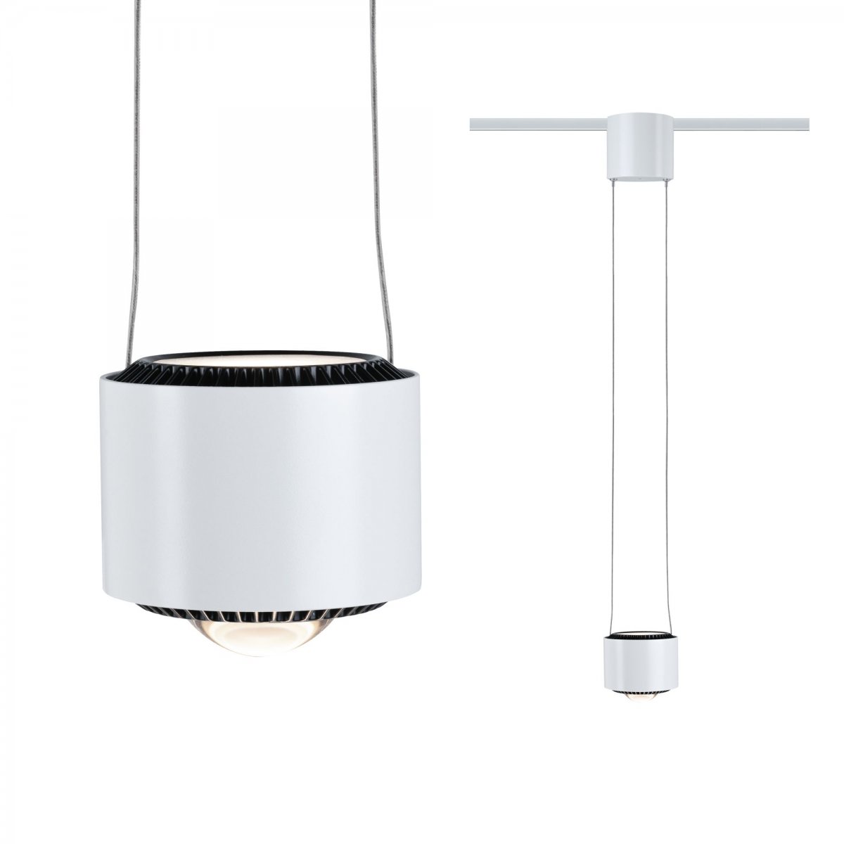 Paulmann No. 94971  URail LED Pendel Aldan 1-flammig wei� schwarz dimmbar