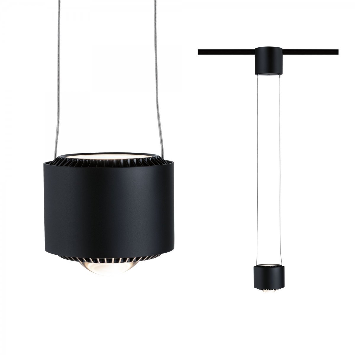 Paulmann No. 94972  URail LED Pendel Aldan 1-flammig schwarz dimmbar
