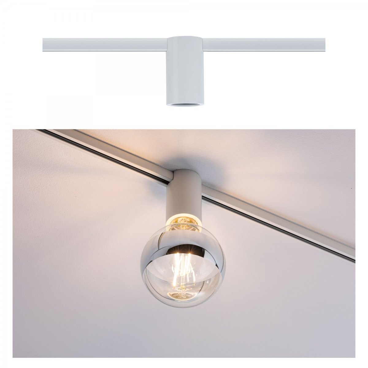 Paulmann No. 94974 URail Spot Ceiling Socket E27 Weiß dimmbar ohne  Leuchtmittel --> Leuchten & Lampen online kaufen im