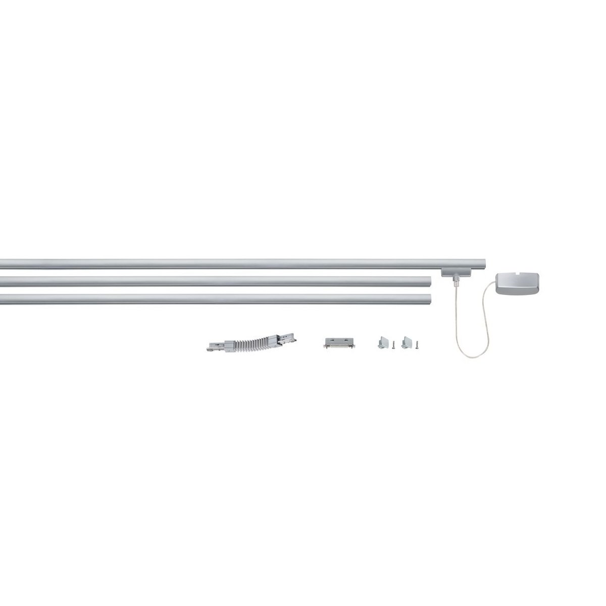 Paulmann No. 95016 URail, Schienensystem Zubeh�r, Basissystem 230V, Chrom matt