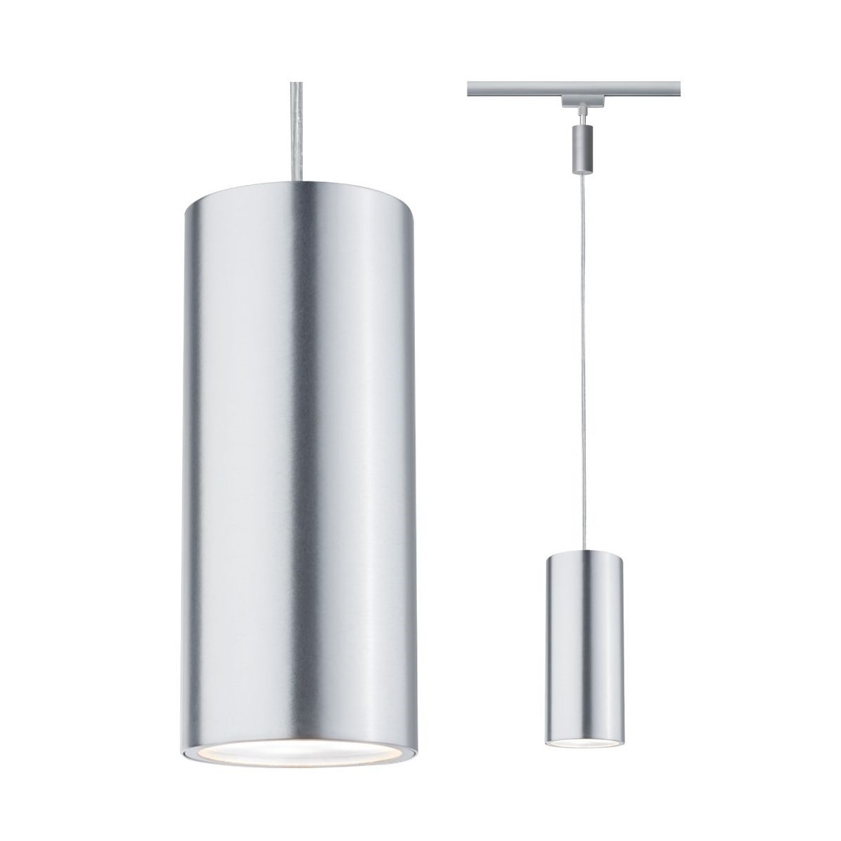 Paulmann No. 95177 URail LED Pendel 1x6W Barrel 230V Chrom matt Alu eloxiert