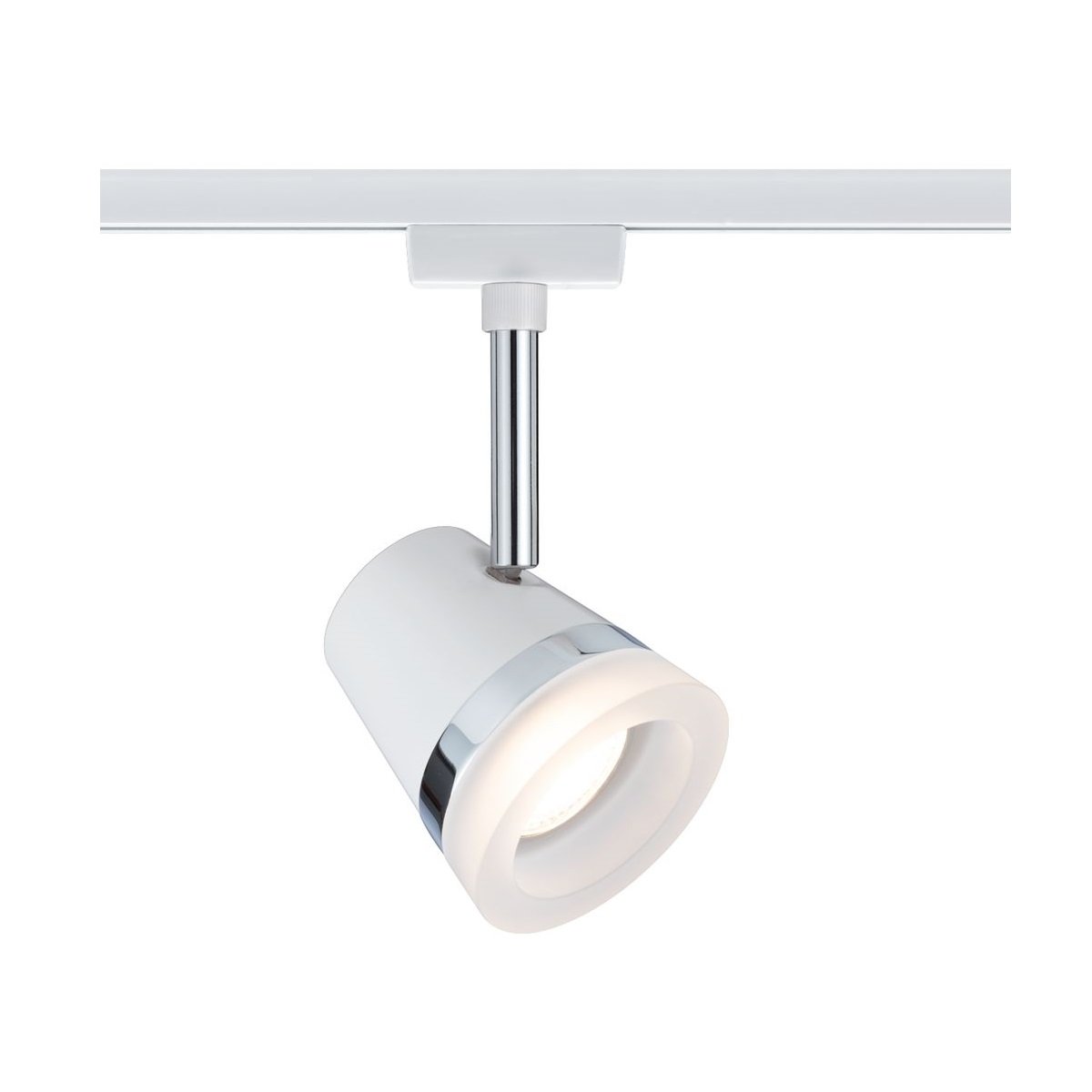 Paulmann No. 95362 URail Spot Cone Wei�,Chrom ohne Leuchtmittel, max. 10W GU10