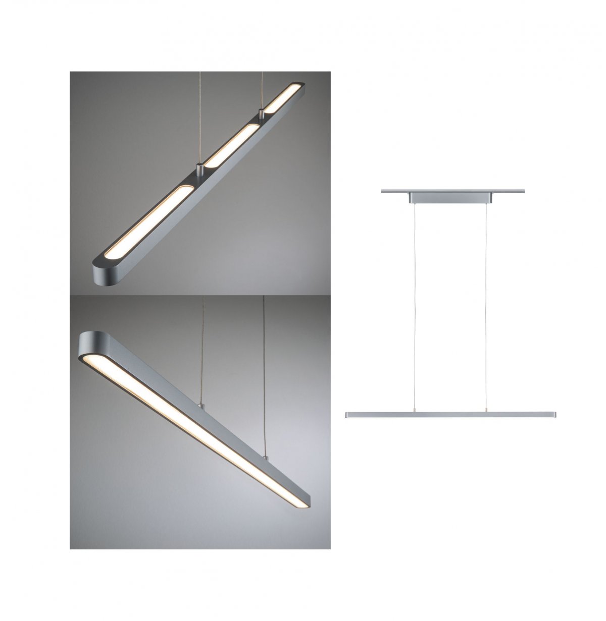 Paulmann No. 95375 URail LED Pendel Lento Chrom matt 41W dimmbar