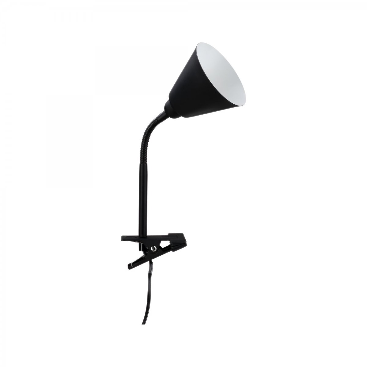 Paulmann No. 95430 Klemmleuchte Vitis Flexarm E14 Schwarz mit Schnurschalter