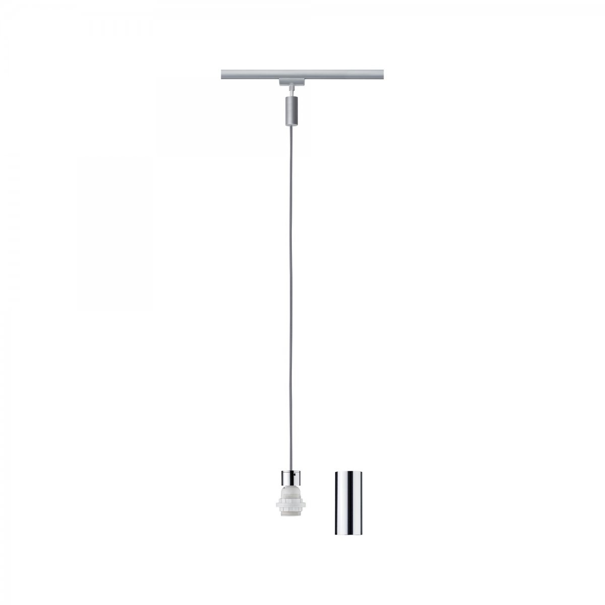 Paulmann No. 95436  URail 2Easy Basic Pendel Chrom matt ohne Leuchtmittel, max. 20W E27