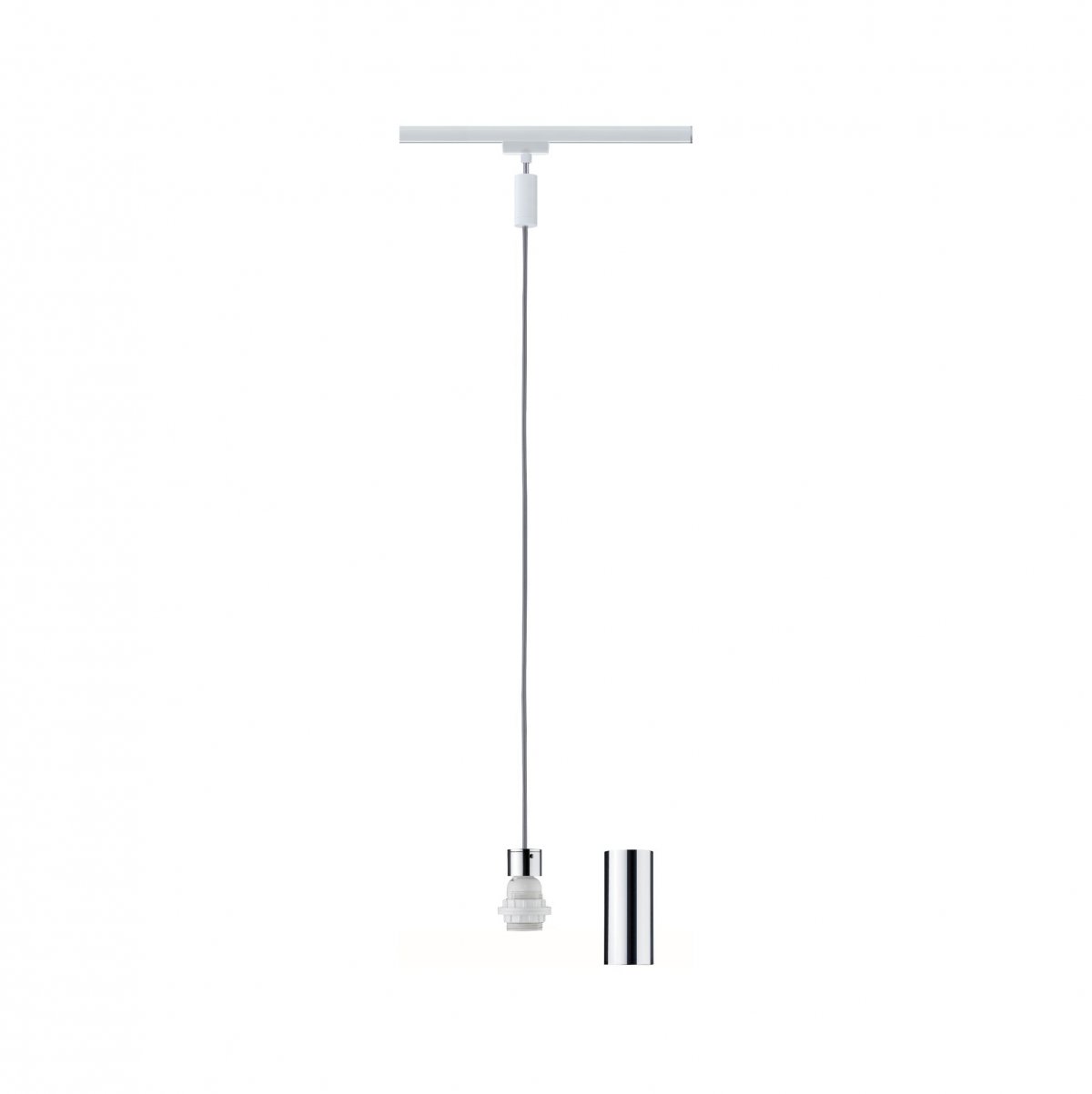 Paulmann No. 95437  URail 2Easy Basic Pendel Wei� ohne Leuchtmittel, max. 20W E27