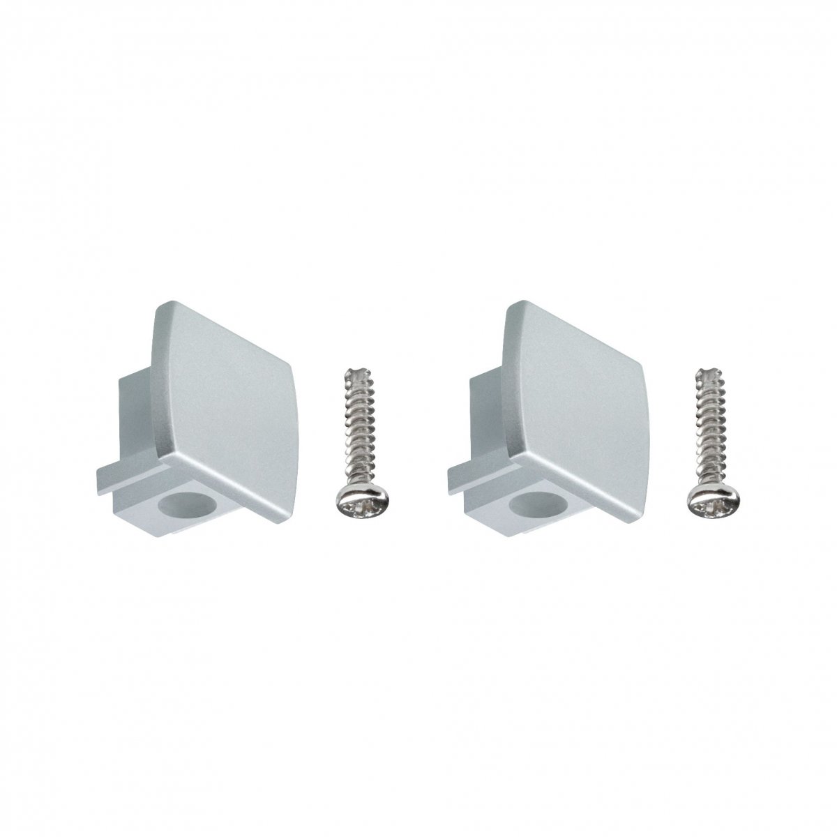 Paulmann No. 95496 URail Schienensystem Zubeh�r Endkappe 2er-Pack Chrom matt