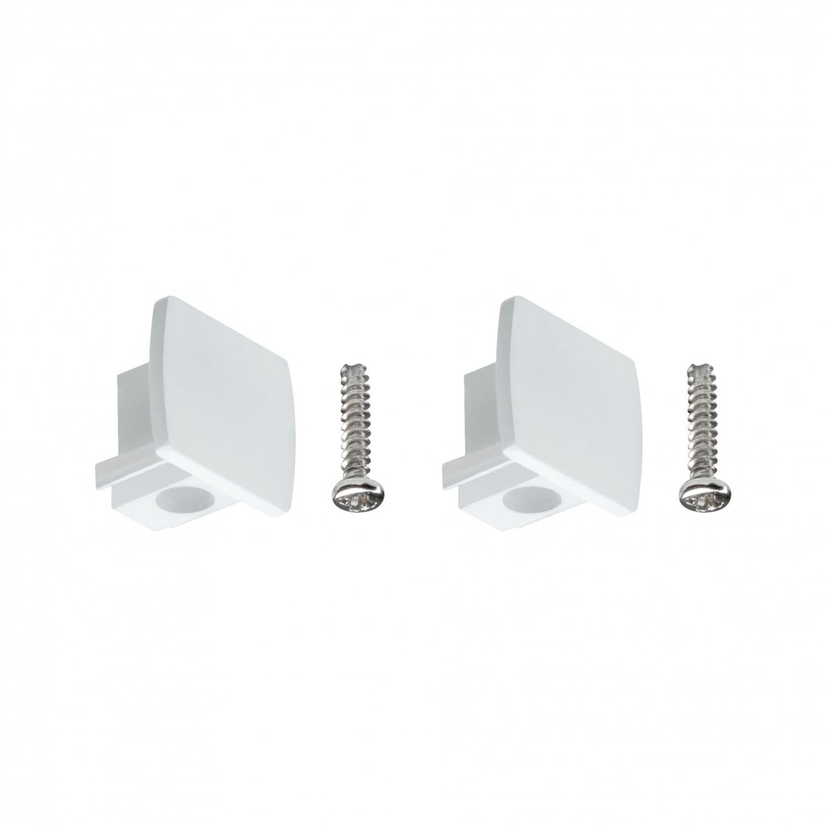 Paulmann No. 95497 URail Schienensystem Zubeh�r Endkappe 2er-Pack Wei�