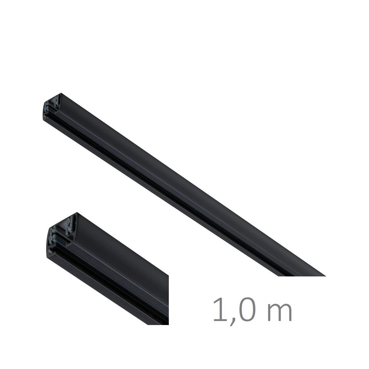 Paulmann No. 96904 URail Schienensystem Zubeh�r Schiene 1m 230V schwarz