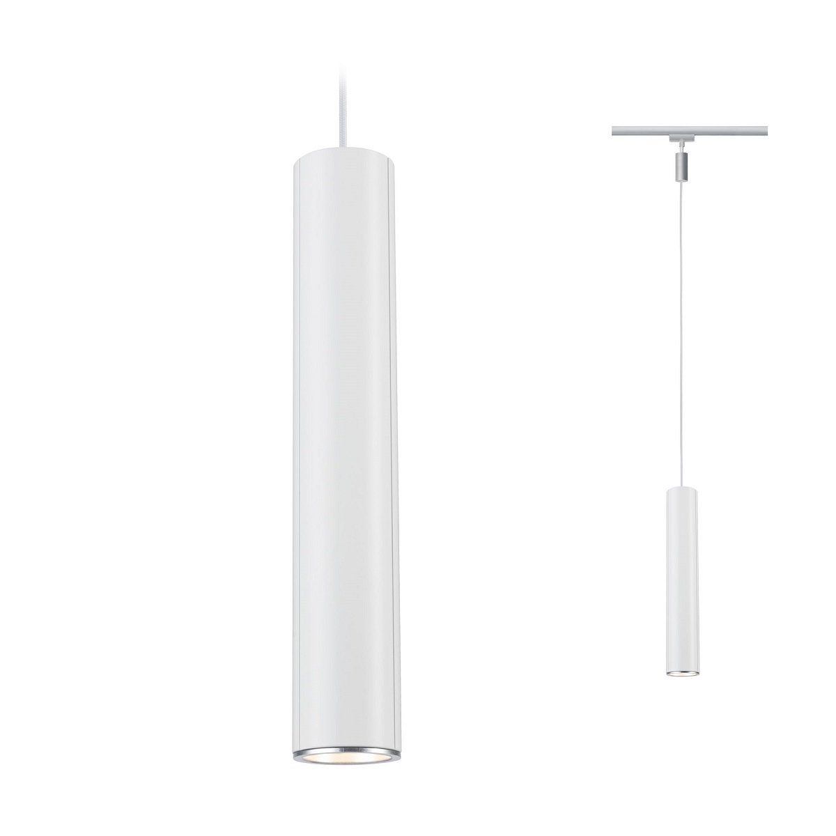 Paulmann No. 96958 URail LED-Pendel Catalejo Chrom matt wei� max. 1x10W GU10