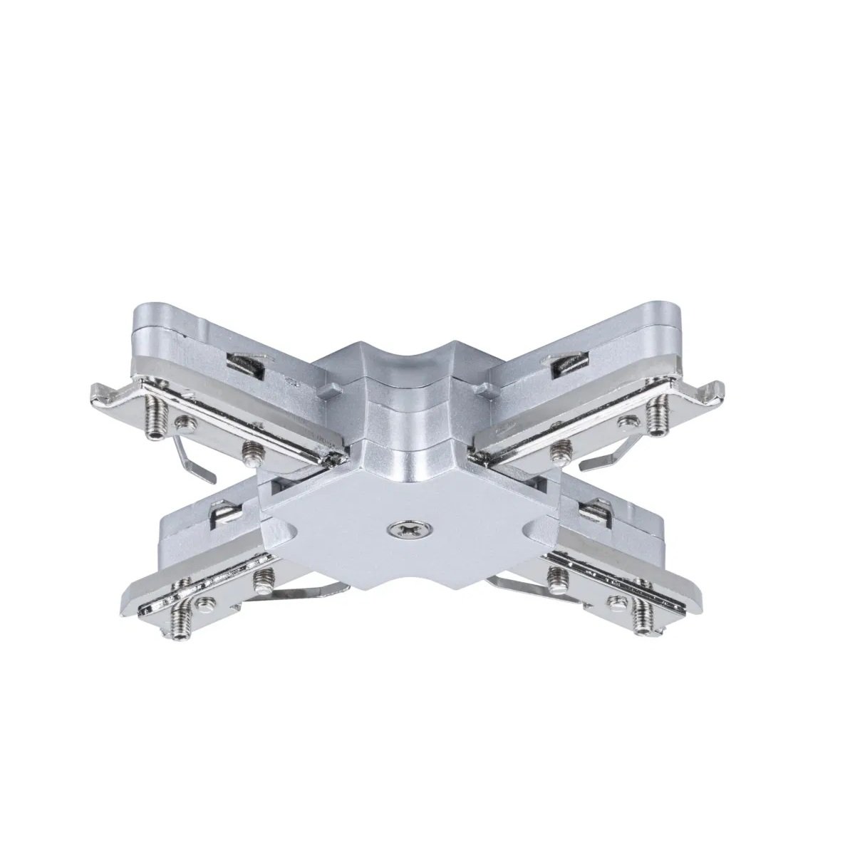 Paulmann No. 97657 URail Schienensystem Zubeh�r X-Verbinder 230V, Chrom matt