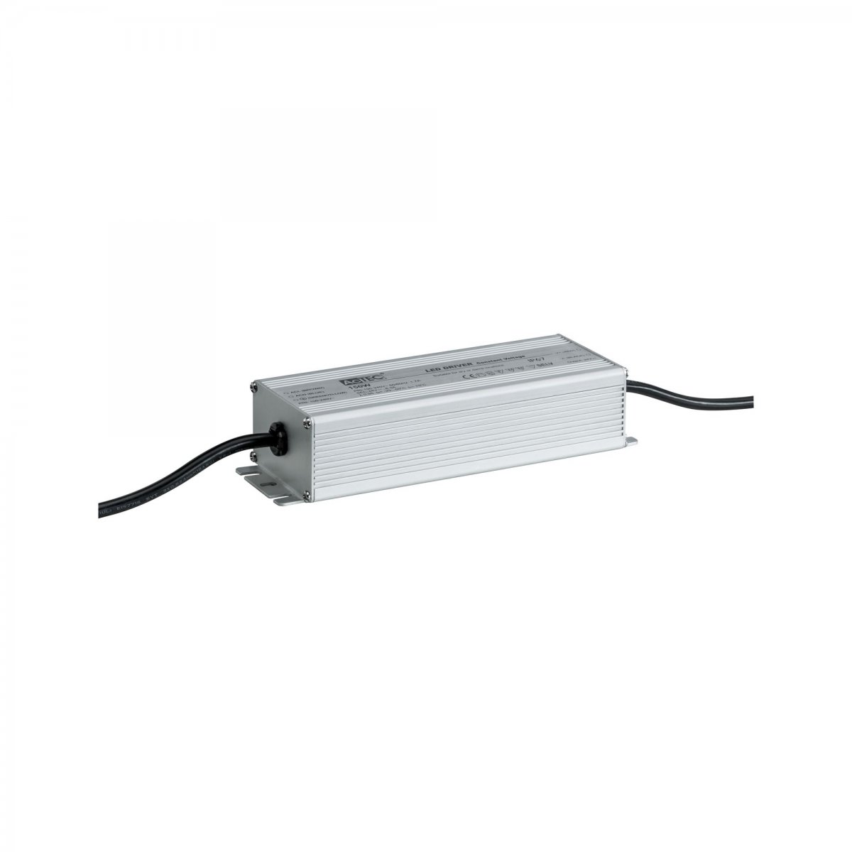 Paulmann No. 98850 Plug&Shine Power Supply IP44 150W mit Stecker Silber