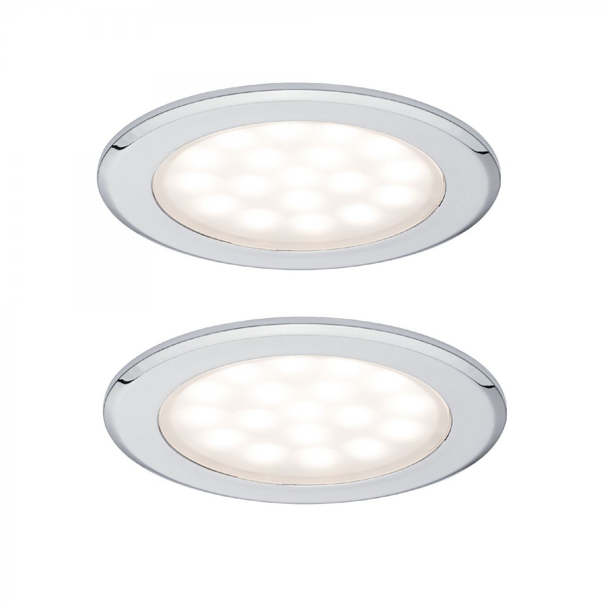Paulmann No. 99920  LED M�beleinbauleuchten-Set  Chrom, 2er Set