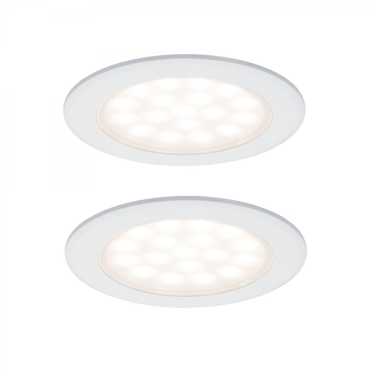 Paulmann No. 99921  LED M�beleinbauleuchten-Set  Wei� matt, 2er Set