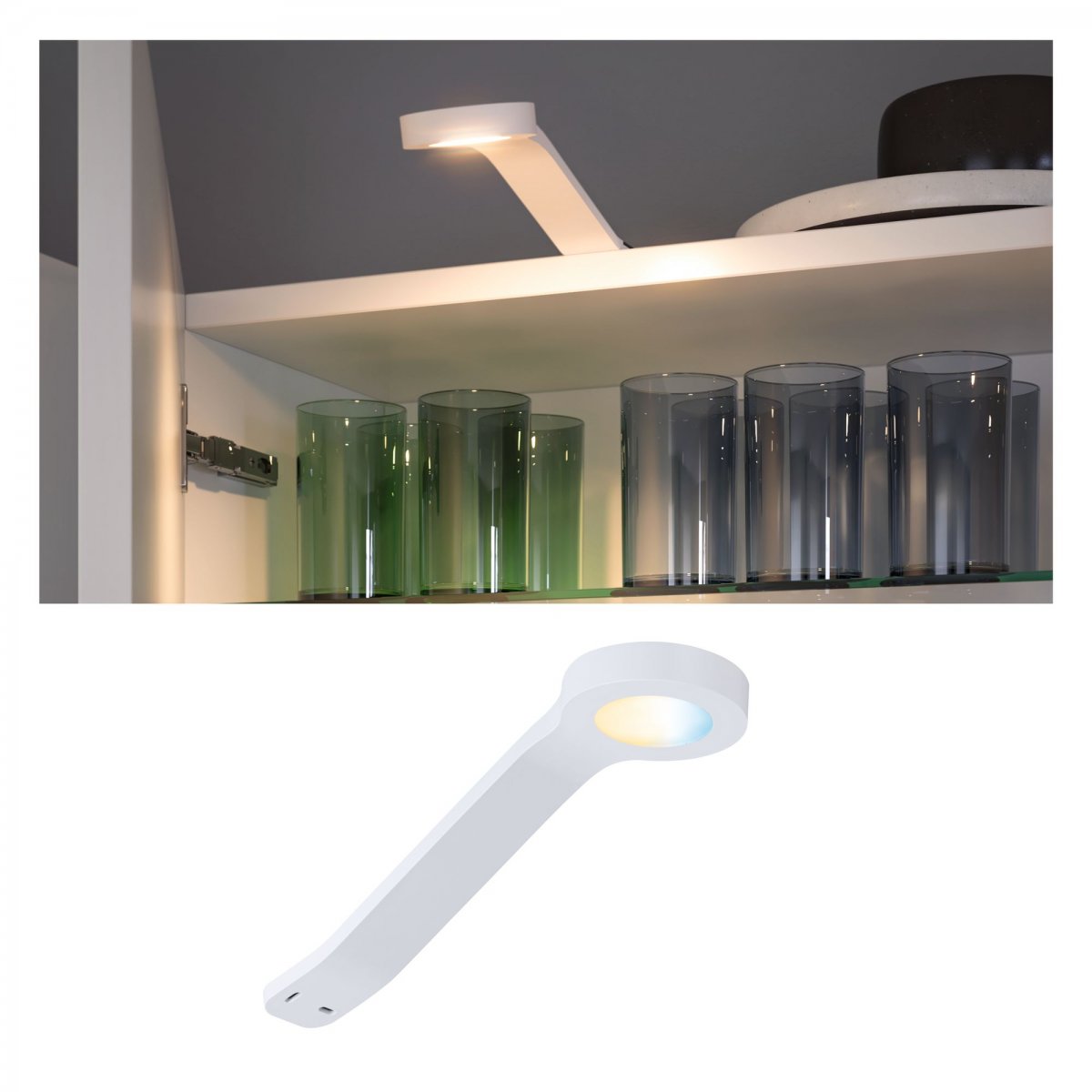 Paulmann No. 99949 M�belleuchten Clever Connect Spot Mike Wei� matt 12V 2W TunableWhite 