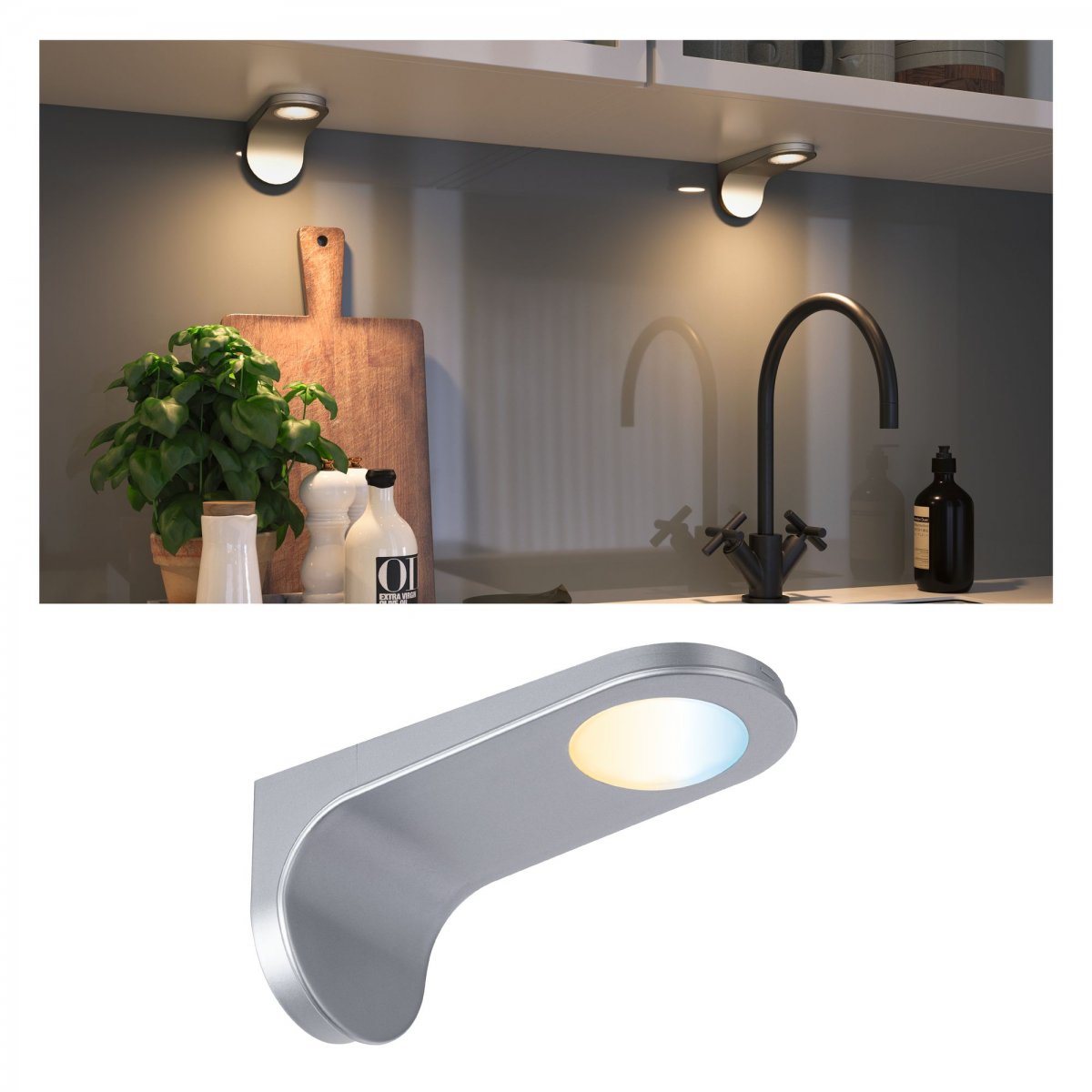 Paulmann No. 99956 M�belleuchten Clever Connect Spot Neda Chrom matt 12V TunableWhite 