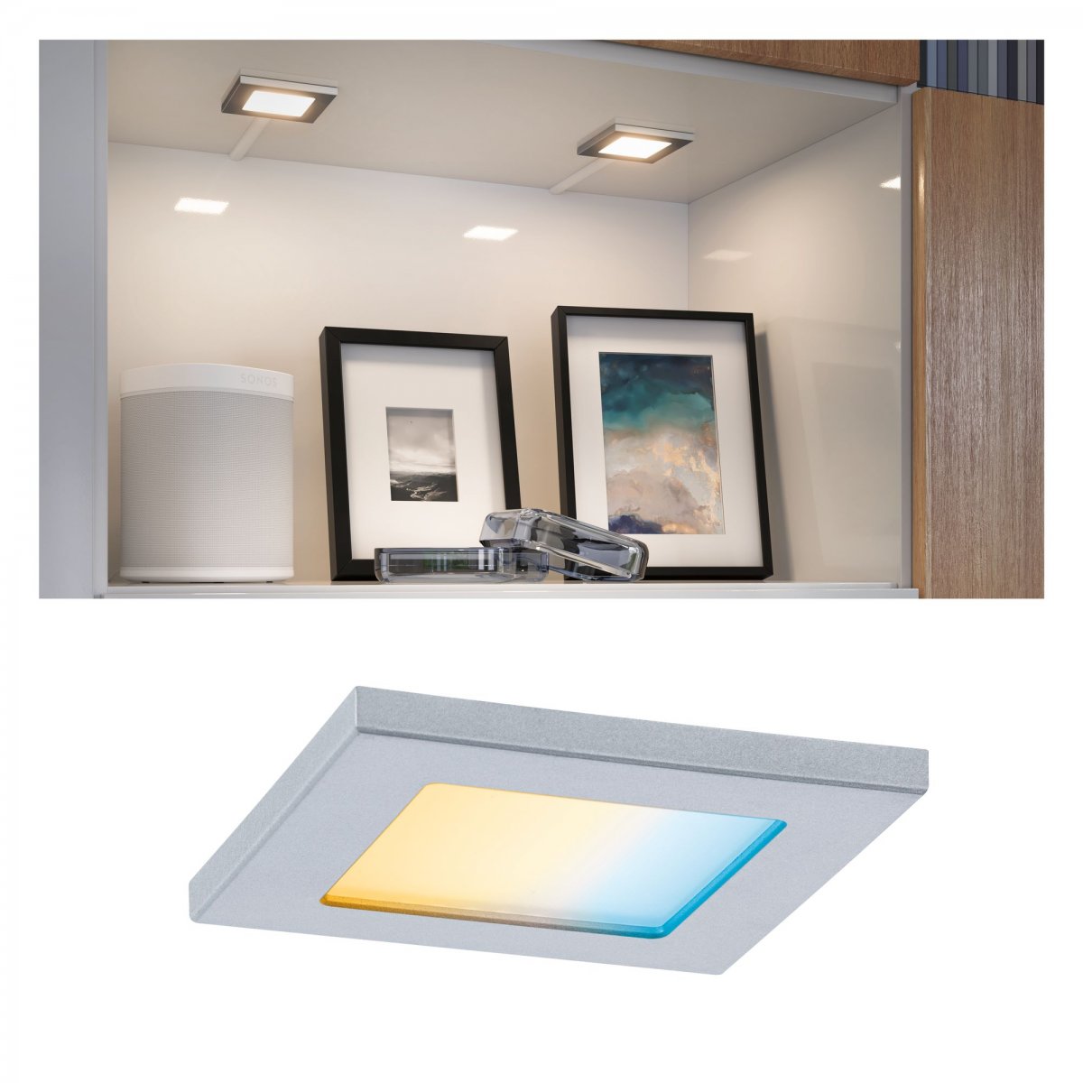 Paulmann No. 99960 M�belleuchten Clever Connect Spot Pola 7cm Chrom matt 12V TunableWhite 