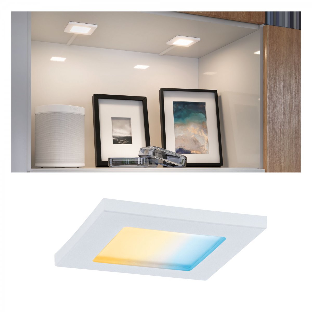 Paulmann No. 99961 M�belleuchten Clever Connect Spot Pola 7cm Wei� 12V TunableWhite 
