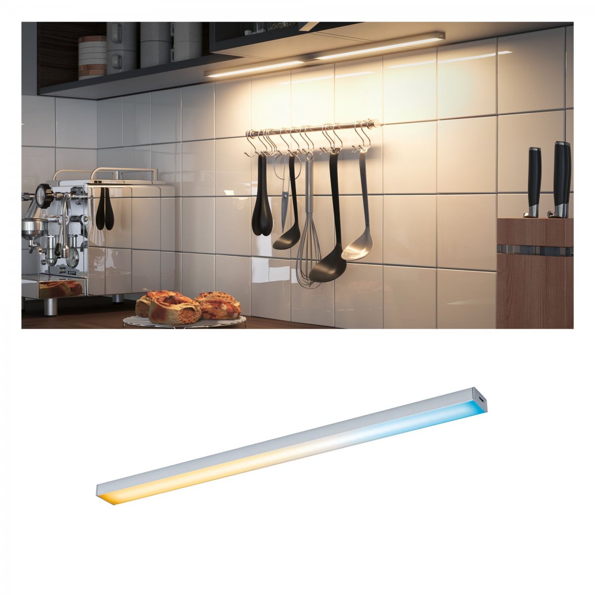Paulmann No. 99968 M�belleuchten Clever Connect Spot Barre 35cm Chrom matt 12V TunableWhite 