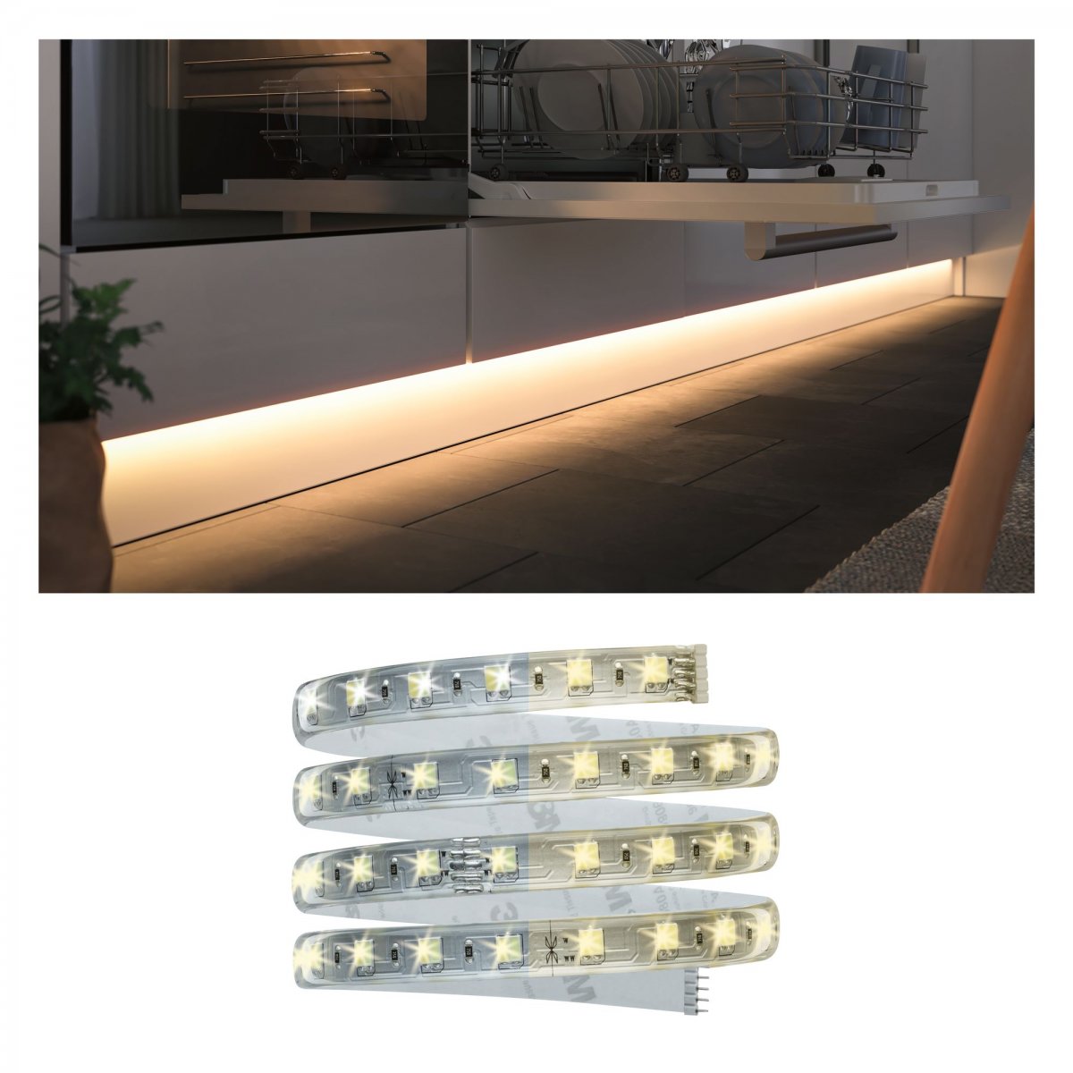 Paulmann No. 99972 M�belleuchten Clever Connect Stripe Transparent 12V Tunable White