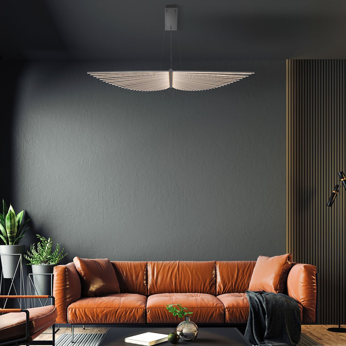 Elstead Lighting Kronleuchter SERAPH Mattschwarz 3000K
