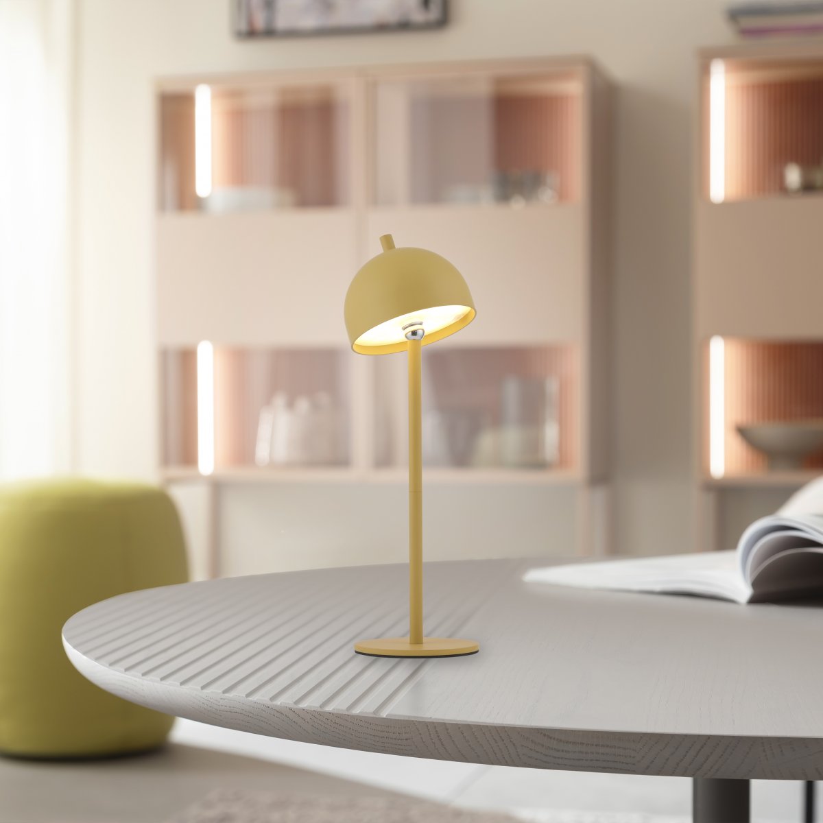 SCH�NER WOHNEN-Kollektion LED AKKU-Tischleuchte BELLIS, Bl�tenzauber, dimmbar