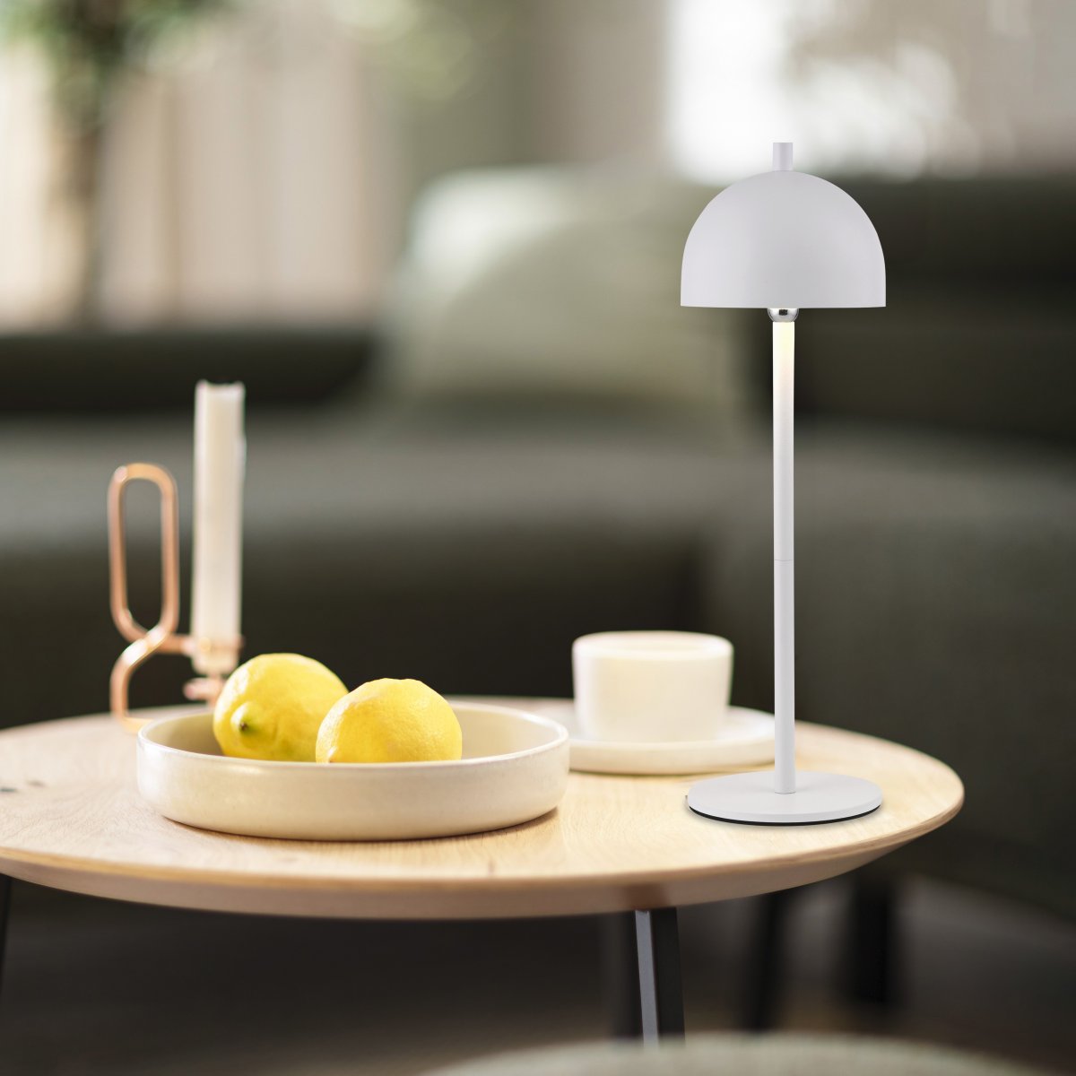 SCH�NER WOHNEN-Kollektion LED AKKU-Tischleuchte BELLIS, weiss, dimmbar
