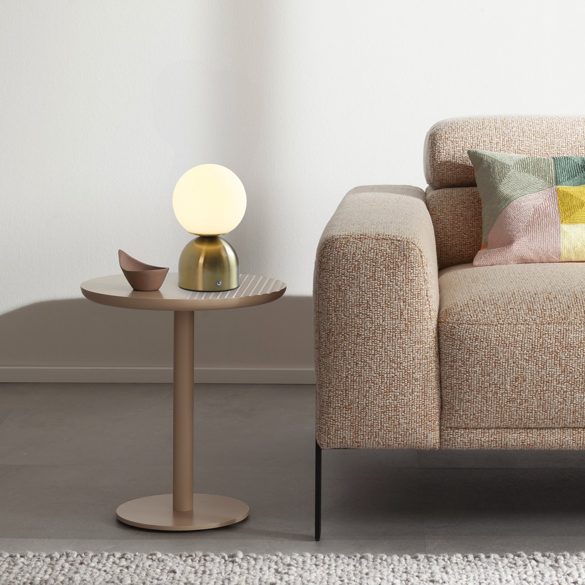 SCH�NER WOHNEN-Kollektion LED AKKU-Tischleuchte RUDI, gold, dimmbar