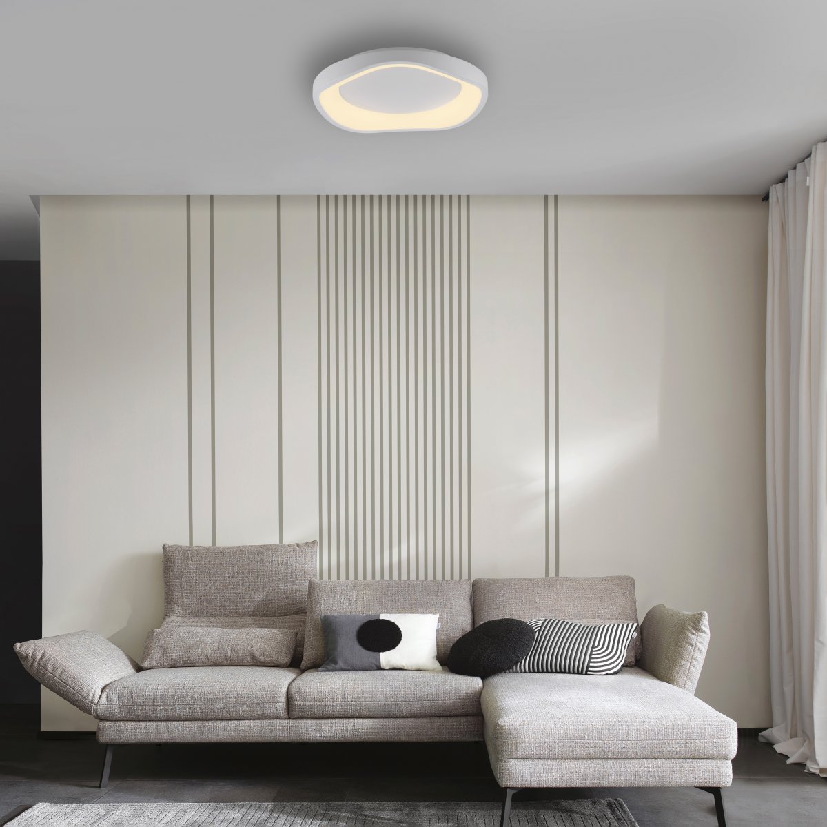 SCH�NER WOHNEN-Kollektion LED Deckenleuchte MONTA, weiss, dimmbar
