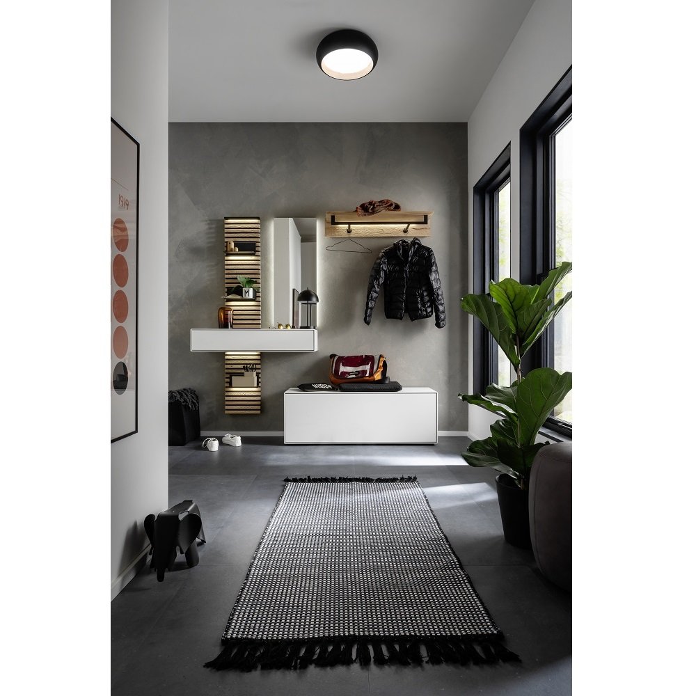 SCHÖNER WOHNEN-Kollektion LED Deckenleuchte Wood schwarz eiche natur 821338  --> Leuchten & Lampen online kaufen im Shop