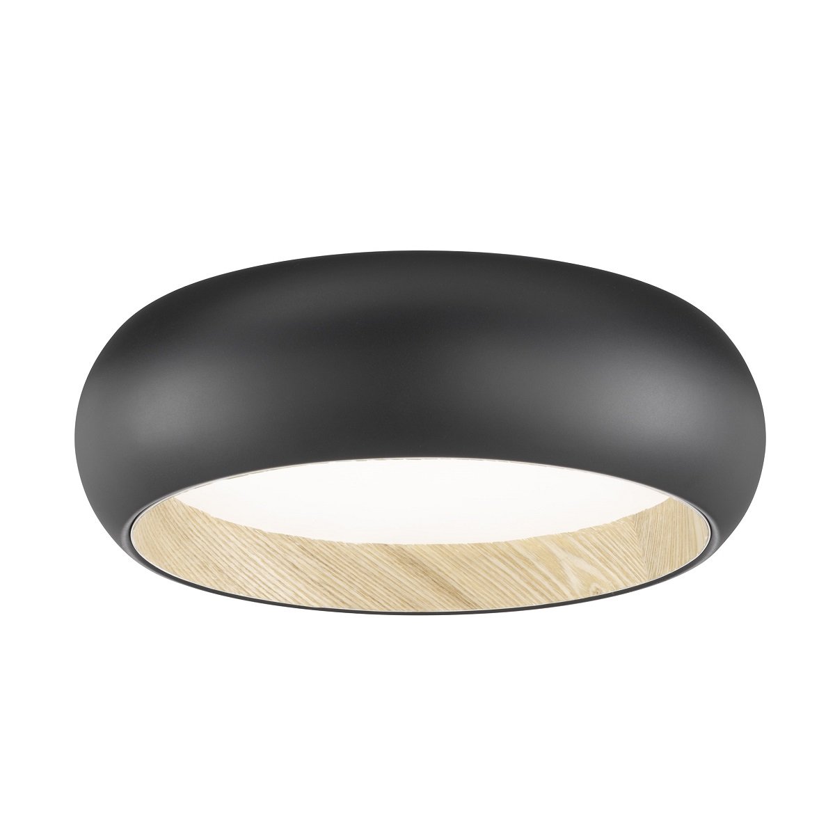 SCHÖNER WOHNEN-Kollektion LED Deckenleuchte Wood schwarz eiche natur 821338  --> Leuchten & Lampen online kaufen im Shop
