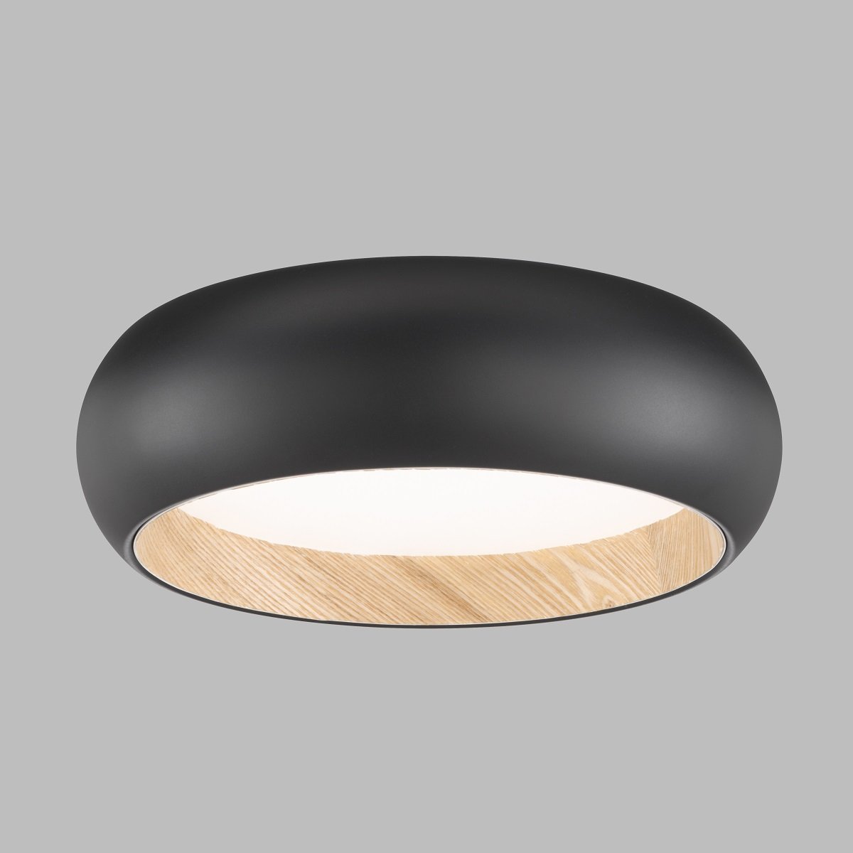 SCHÖNER WOHNEN-Kollektion LED Deckenleuchte Wood schwarz eiche natur 821338  --> Leuchten & Lampen online kaufen im Shop | Deckenlampen