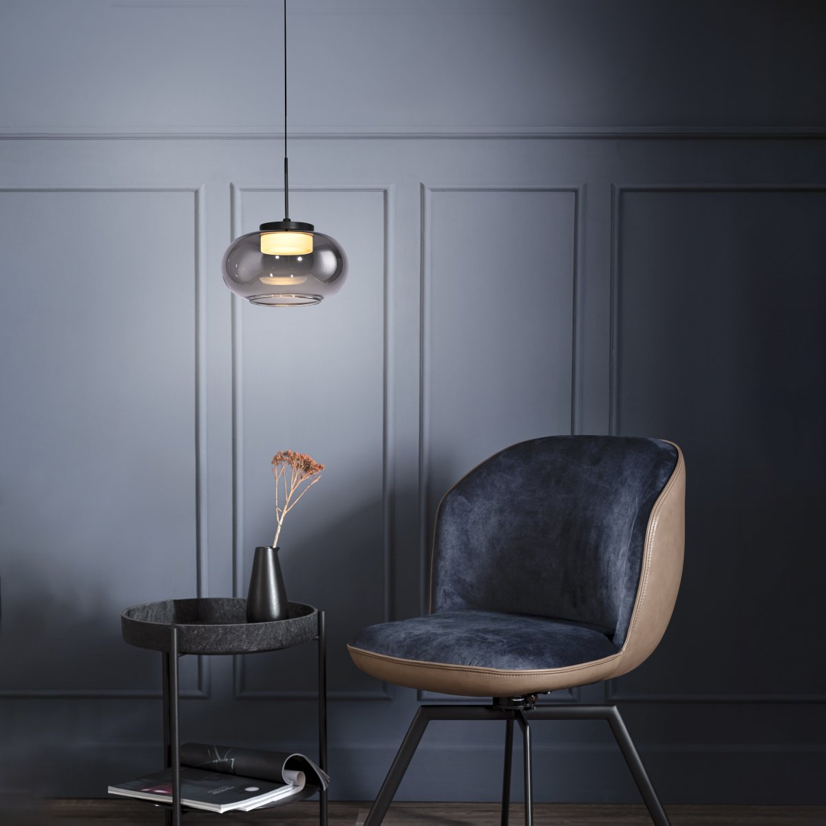 SCH�NER WOHNEN-Kollektion LED Pendelleuchte SIA, schwarz, dimmbar