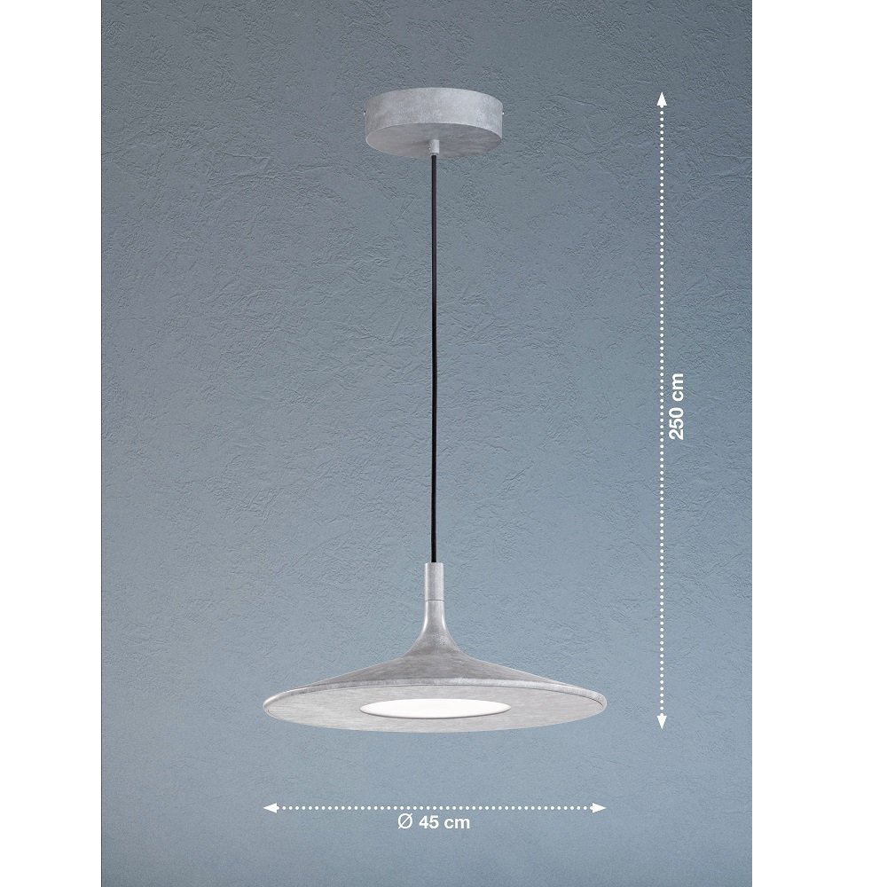 dimmbar Leuchten 860025 3-Step kaufen --> LED-Pendelleuchte SCHÖNER online Lampen WOHNEN-Kollektion SLIM & betonfarben
