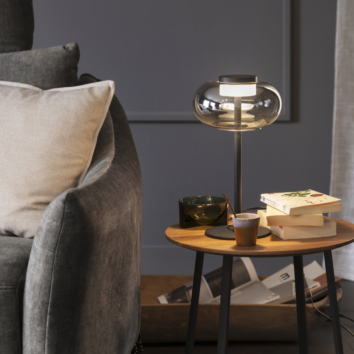 SCH�NER WOHNEN-Kollektion LED Tischleuchte SIA, schwarz, dimmbar