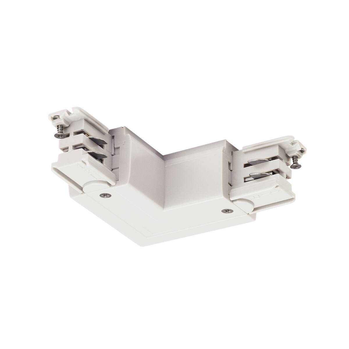 SLV 1001386 L-Verbinder Erde au�en f�r S-TRACK 3-Phasen-Aufbauschiene wei�
