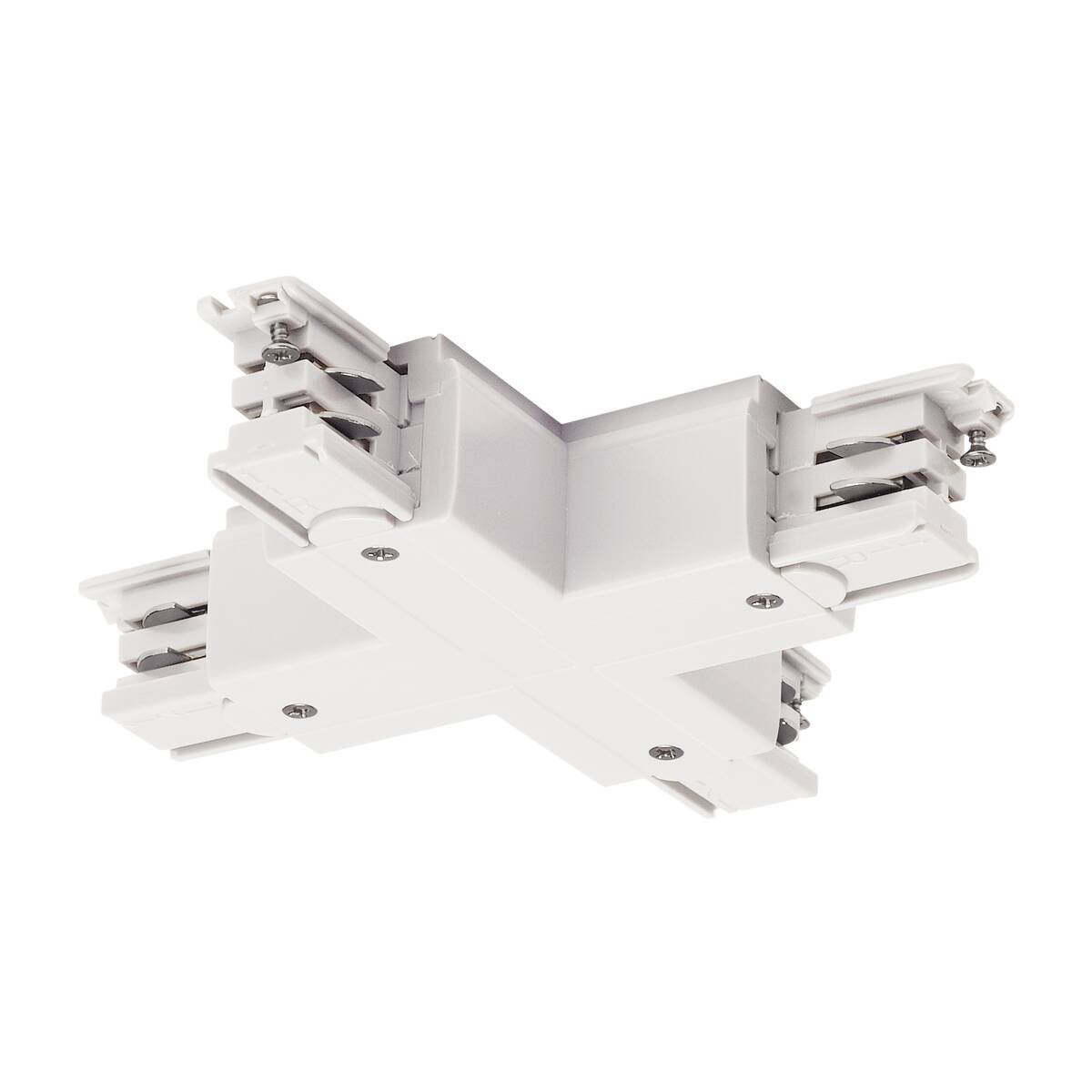SLV 1001389 X-Verbinder f�r S-TRACK 3-Phasen-Aufbauschiene wei�