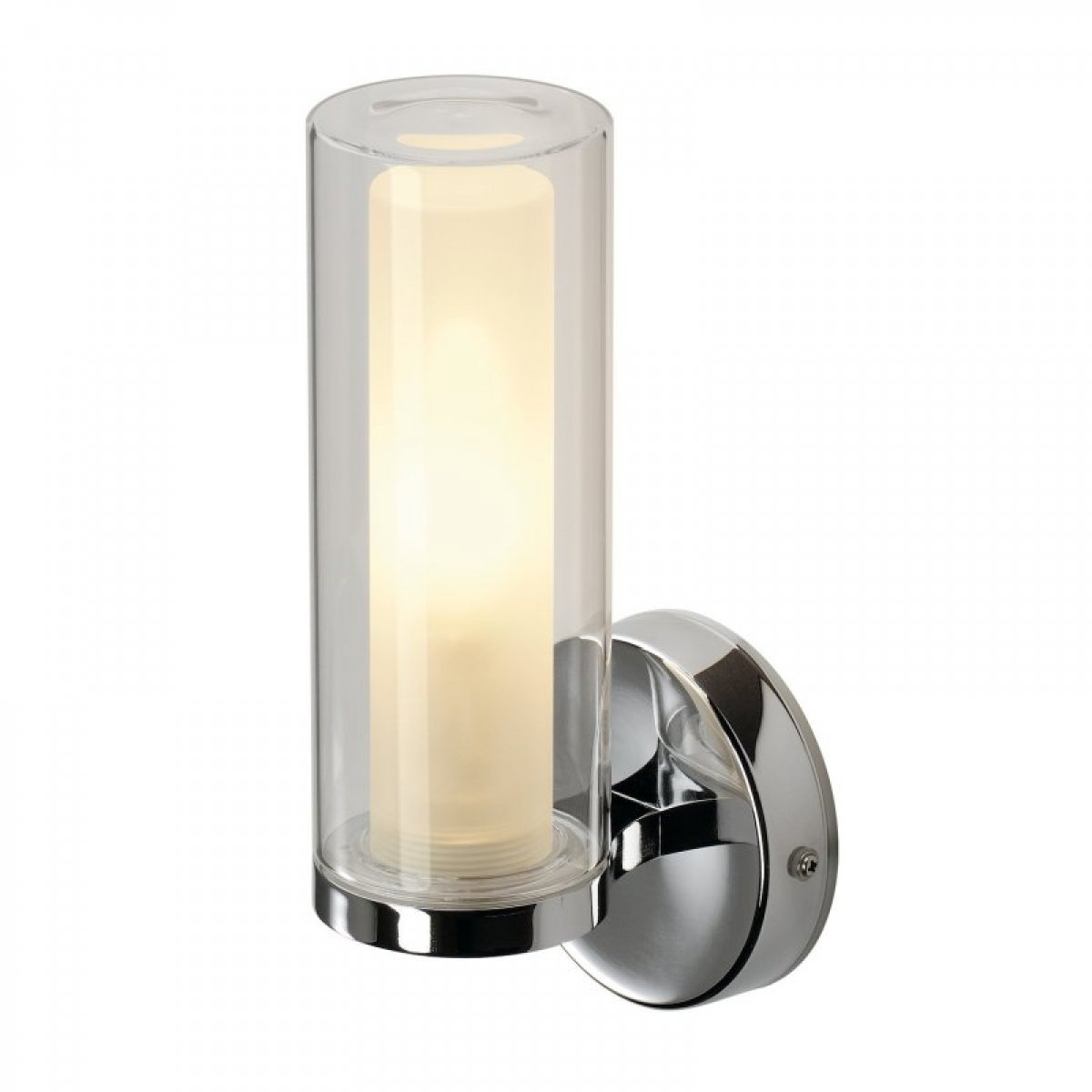 SLV 1002228 WL 105 Wandleuchte chrom doppelt Glas E14 IP44