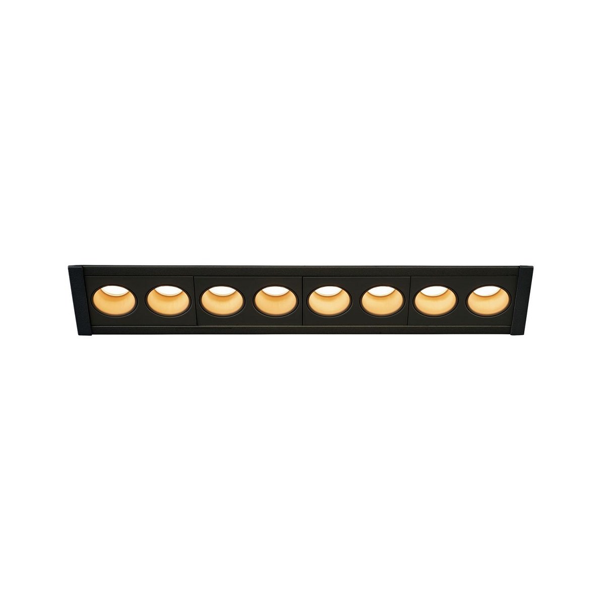 SLV 1005423 MILANDOS 8 Deckeneinbauleuchte schwarz 2700K 45�
