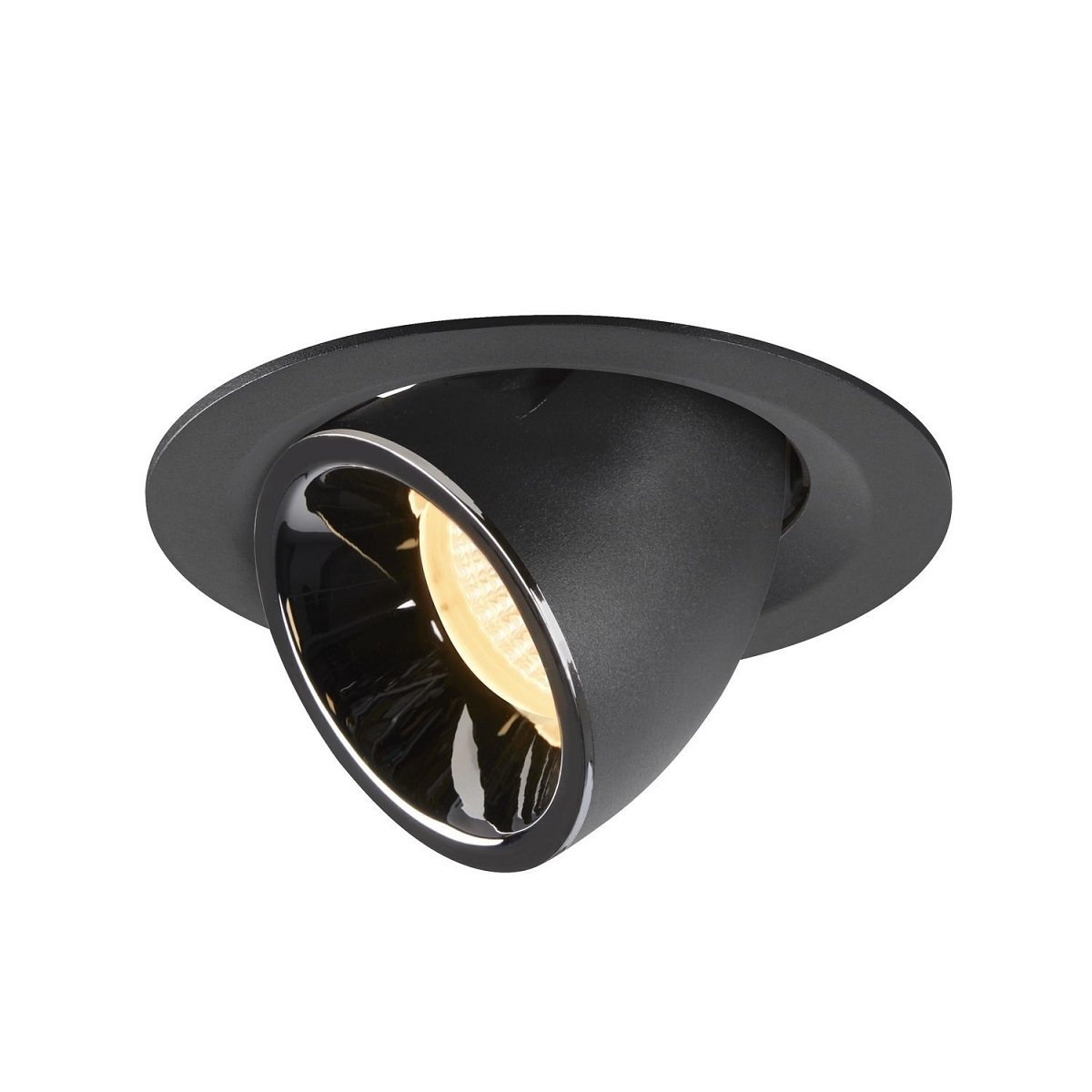 SLV 1005947 NUMINOS� GIMBLE M Deckeneinbauleuchte schwarz chrom 3000K 55�