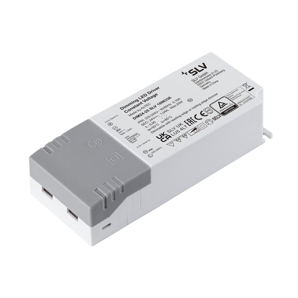 SLV 1006336 LED Netzteil wei� 25W 24V IP20