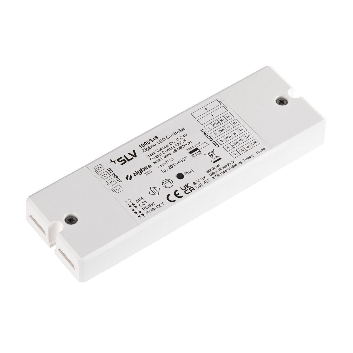 SLV 1006348 Controller wei� CCT RGBW 12-24V ZigBee 3.0