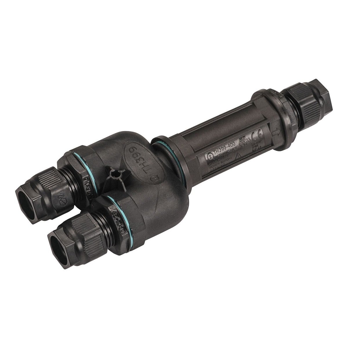 SLV 1006453 Verbindungsbox 5polig IP68 schwarz DALI