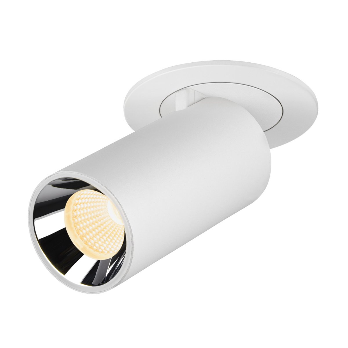 SLV 1006956 NUMINOS� PROJECTOR S Deckeneinbauleuchte 3000K 55� zylindrisch wei� chrom