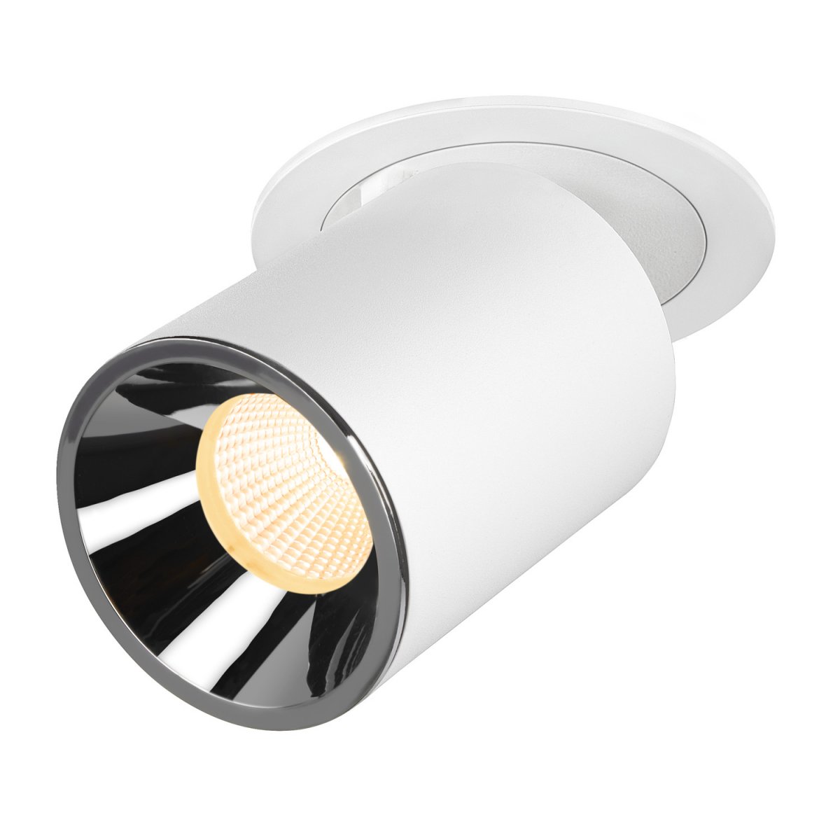 SLV 1007061 NUMINOS� PROJECTOR L Deckeneinbauleuchte 3000K 40� zylindrisch wei� chrom
