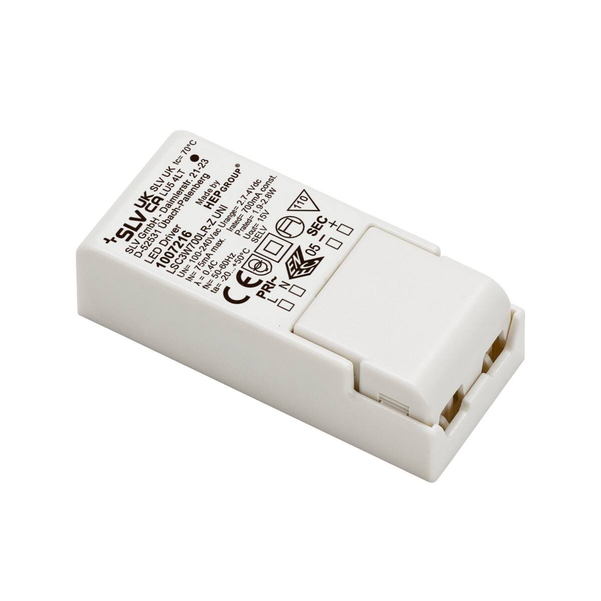 SLV 1007216 LED Treiber 3W 700mA inkl. Zugentlastung